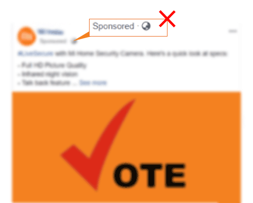 No Paid Advertisement